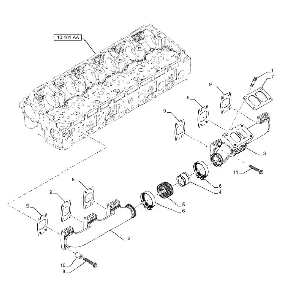 504386181 - Выпускной коллектор