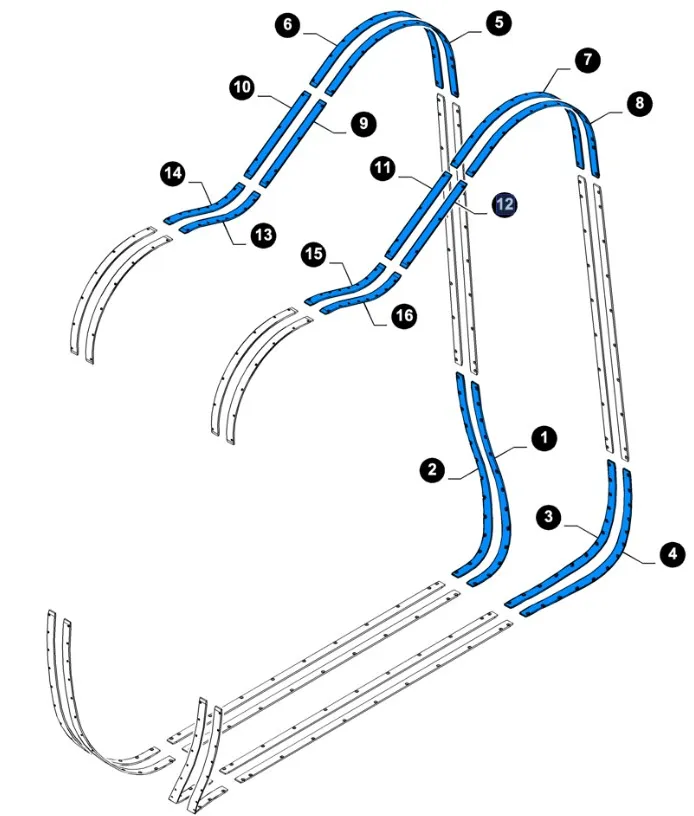 87644834 - пластина направляющая
